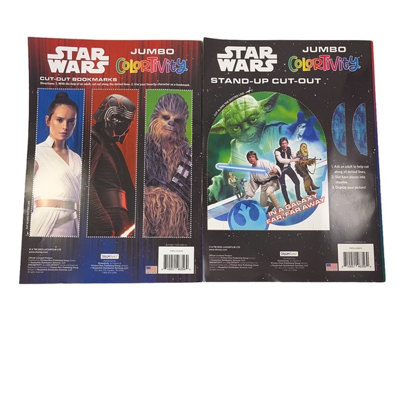 2 Star Wars Color Activity Books for coloring, drawing, word scrabbles and more - Picture 2 of 8